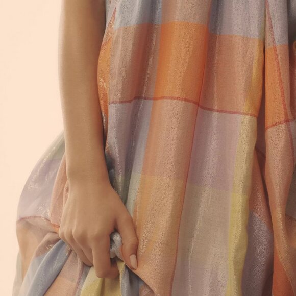 ANThropolgie Pilcro Plaid Tent Maxi Dress S new with tag nwt - Picture 3 of 7